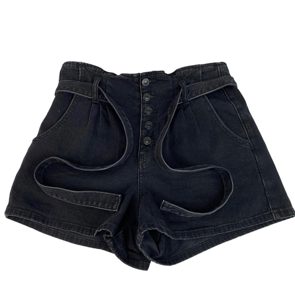 American Eagle AE High Rise Shorts with Tie Belt Size 6
